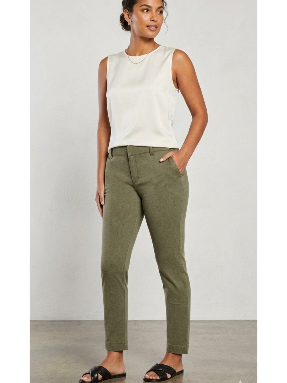 NWT Banana Republic Olive Slim Ankle Pants